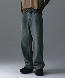 THE ANTI PLATFORM（ディアンチプラットフォーム）の「ブラシドワイドデニムパンツ（ブルー）（デニムパンツ）」