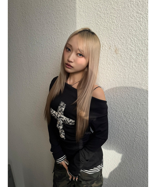DAESE TOKYO(デセトウキョウ)の「『DAESE TOKYO/デセトウキョウ』ノクターンクロスレイヤードトップス(Tシャツ/カットソー・レディース・ブラック・M)」の1枚目の写真