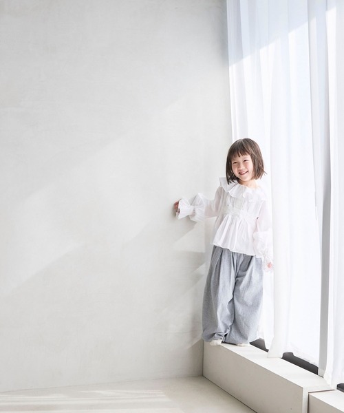 LOWRYS FARM（ローリーズファーム）の「カットバルーンパンツ　631066（スウェットパンツ・キッズ・ブラック/レッド/グレー・150cm/140cm/130cm/120cm/110cm）」の4枚目の写真