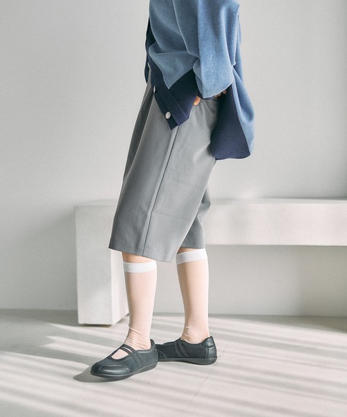 LEPSIM（レプシィム）の「ストラップバレエスニーパー　636592（パンプス・レディース・ブラック/シルバー/レオパード・MEDIUM/LARGE）」の12枚目の写真