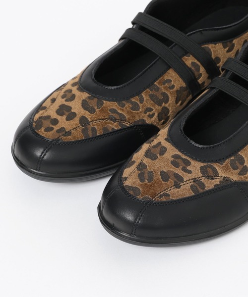 LEPSIM（レプシィム）の「ストラップバレエスニーパー　636592（パンプス・レディース・ブラック/シルバー/レオパード・MEDIUM/LARGE）」の5枚目の写真