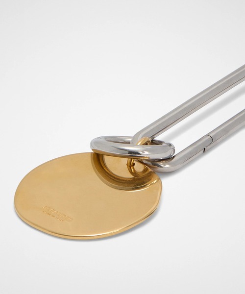 JIL SANDER（ジルサンダー）の「OVAL CHARM（キーケース/キーアクセサリー・レディース・シルバー×ゴールド・UNI）」の2枚目の写真