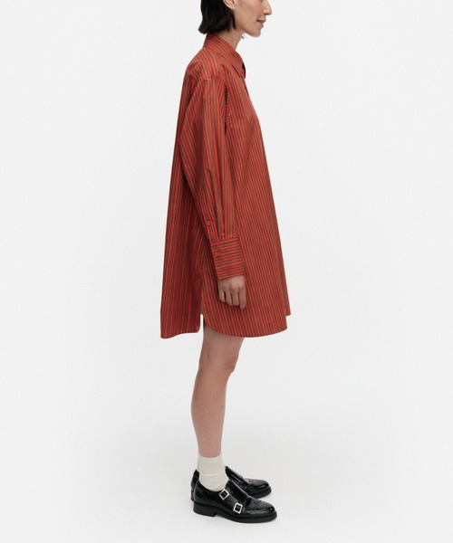 marimekko（マリメッコ）の「Kuvitelma Piccolo / shirt dress（ワンピース・レディース・レンガ・36/34/38/40）」の2枚目の写真