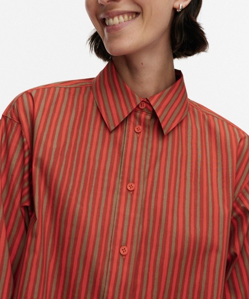 marimekko（マリメッコ）の「Kuvitelma Piccolo / shirt dress（ワンピース・レディース・レンガ・36/34/38/40）」の4枚目の写真