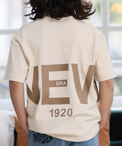 NEW ERA（ニューエラ）の「NEW ERA/ニューエラ キッズ 半袖 バックプリント YTH SS CT ZOOM LOGO ムラサキスポーツ限定（Tシャツ/カットソー・キッズ・クリーム/ブラック/ホワイト・130cm/150cm/160cm/140cm）」の3枚目の写真