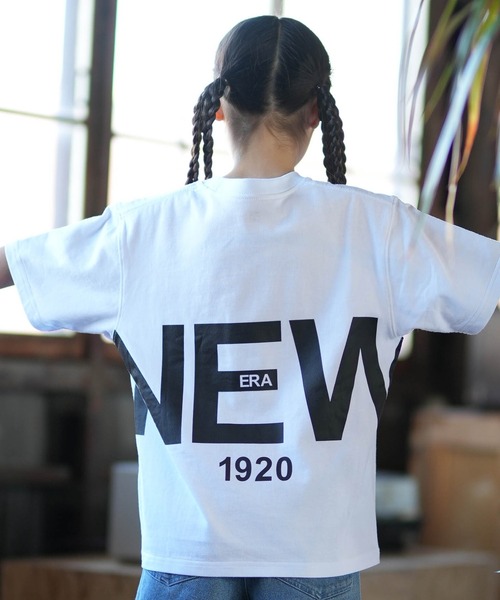 NEW ERA（ニューエラ）の「NEW ERA/ニューエラ キッズ 半袖 バックプリント YTH SS CT ZOOM LOGO ムラサキスポーツ限定（Tシャツ/カットソー・キッズ・クリーム/ブラック/ホワイト・130cm/150cm/160cm/140cm）」の13枚目の写真