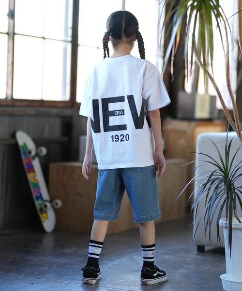 NEW ERA（ニューエラ）の「NEW ERA/ニューエラ キッズ 半袖 バックプリント YTH SS CT ZOOM LOGO ムラサキスポーツ限定（Tシャツ/カットソー・キッズ・クリーム/ブラック/ホワイト・130cm/150cm/160cm/140cm）」の15枚目の写真