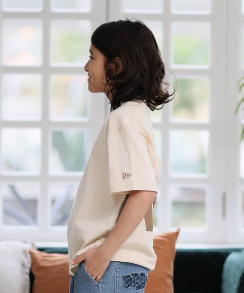 NEW ERA（ニューエラ）の「NEW ERA/ニューエラ キッズ 半袖 バックプリント YTH SS CT ZOOM LOGO ムラサキスポーツ限定（Tシャツ/カットソー・キッズ・クリーム/ブラック/ホワイト・130cm/150cm/160cm/140cm）」の6枚目の写真