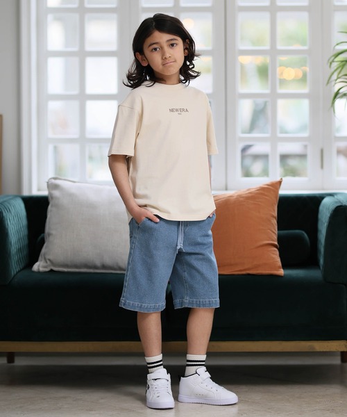 NEW ERA（ニューエラ）の「NEW ERA/ニューエラ キッズ 半袖 バックプリント YTH SS CT ZOOM LOGO ムラサキスポーツ限定（Tシャツ/カットソー・キッズ・クリーム/ブラック/ホワイト・130cm/150cm/160cm/140cm）」の7枚目の写真