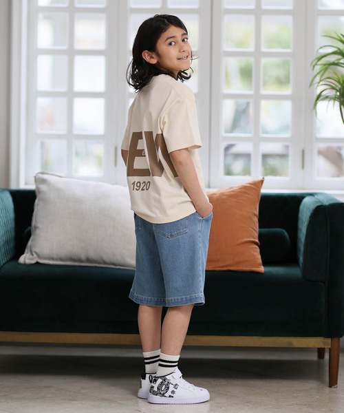 NEW ERA（ニューエラ）の「NEW ERA/ニューエラ キッズ 半袖 バックプリント YTH SS CT ZOOM LOGO ムラサキスポーツ限定（Tシャツ/カットソー・キッズ・クリーム/ブラック/ホワイト・130cm/150cm/160cm/140cm）」の9枚目の写真