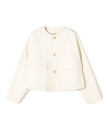 TOMORROWLAND｜トゥモローランドのノーカラージャケット（ホワイト