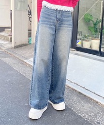 INGNI | グリッターラメデニムワイドパンツ(デニムパンツ)
