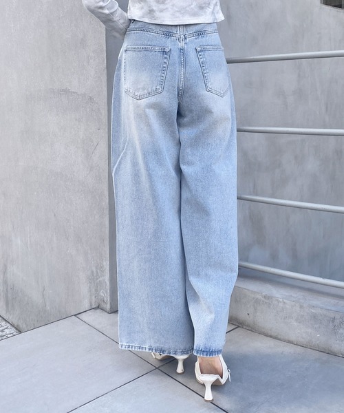 INGNI(イング)の「グリッターラメデニムワイドパンツ(デニムパンツ・レディース・ブルー系その他3/グレー/ブルー系その他・S/M)」の21枚目の写真