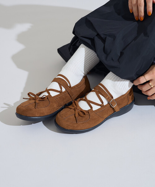 FREAK'S STORE（フリークスストア）の「レースアップ バレエシューズ/バレエスニーカー（バレエシューズ・レディース・シルバー/ブラック/ブラウン・23.5cm/24.0cm/24.5cm）」の5枚目の写真