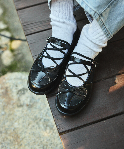 FREAK'S STORE（フリークスストア）の「レースアップ バレエシューズ/バレエスニーカー（バレエシューズ・レディース・シルバー/ブラック/ブラウン・23.5cm/24.0cm/24.5cm）」の11枚目の写真