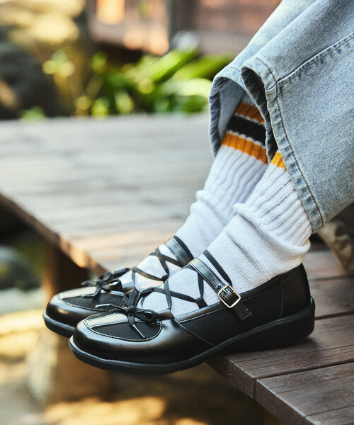 FREAK'S STORE（フリークスストア）の「レースアップ バレエシューズ/バレエスニーカー（バレエシューズ・レディース・シルバー/ブラック/ブラウン・23.5cm/24.0cm/24.5cm）」の12枚目の写真