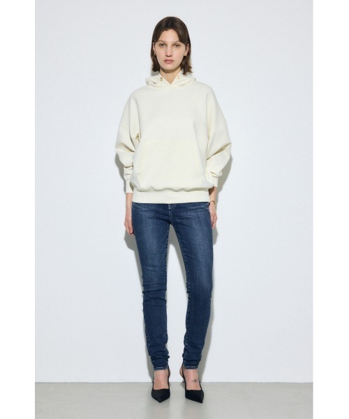 AZUL by moussy（アズールバイマウジー）の「ダンボールパーカー（パーカー・レディース・オフホワイト/杢グレー/ブラック・SMALL/MEDIUM）」の9枚目の写真