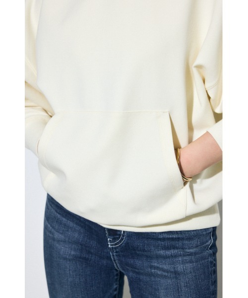 AZUL by moussy（アズールバイマウジー）の「ダンボールパーカー（パーカー・レディース・オフホワイト/杢グレー/ブラック・SMALL/MEDIUM）」の12枚目の写真