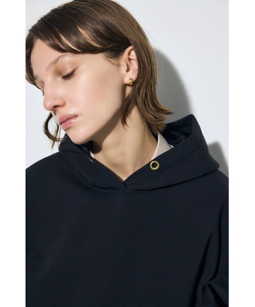 AZUL by moussy（アズールバイマウジー）の「ダンボールパーカー（パーカー・レディース・オフホワイト/杢グレー/ブラック・SMALL/MEDIUM）」の17枚目の写真