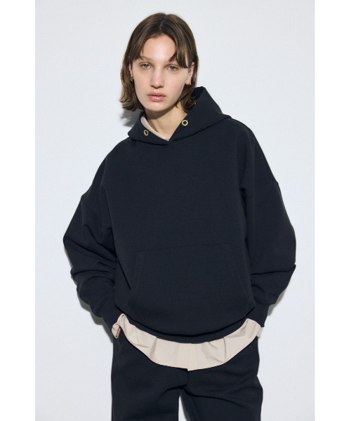 AZUL by moussy（アズールバイマウジー）の「ダンボールパーカー（パーカー・レディース・オフホワイト/杢グレー/ブラック・SMALL/MEDIUM）」の19枚目の写真