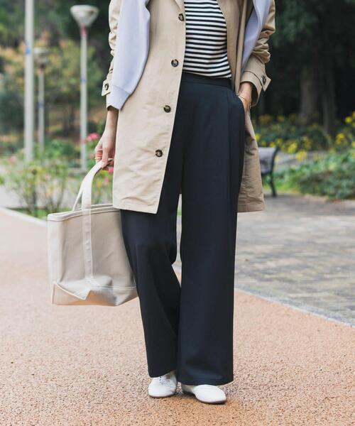 URBAN RESEARCH DOORS(アーバンリサーチドアーズ)の「『仁村紗和さん着用』『UR TECH』完声フロントタックイージーパンツ(その他パンツ・レディース・グレー系その他/ブラック/ネイビー・MEDIUM/SMALL/LARGE)」の3枚目の写真