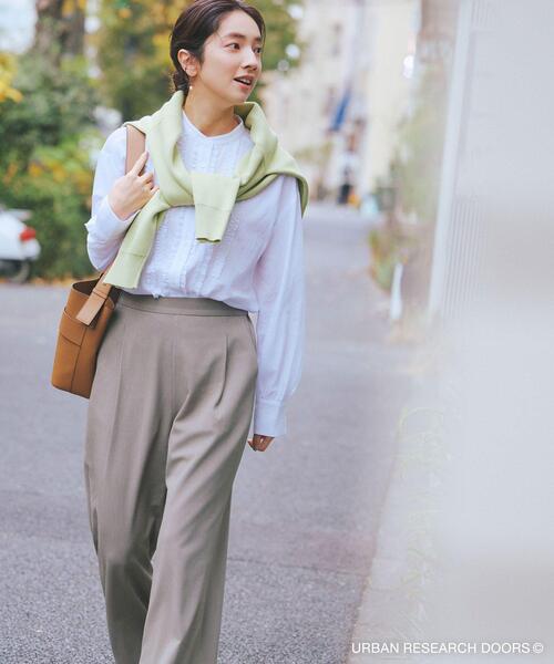 URBAN RESEARCH DOORS(アーバンリサーチドアーズ)の「『仁村紗和さん着用』『UR TECH』完声フロントタックイージーパンツ(その他パンツ・レディース・グレー系その他/ブラック/ネイビー・MEDIUM/SMALL/LARGE)」の13枚目の写真