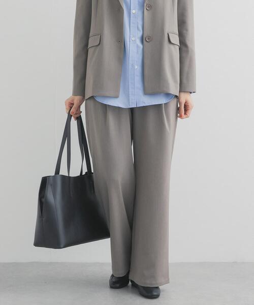 URBAN RESEARCH DOORS(アーバンリサーチドアーズ)の「『仁村紗和さん着用』『UR TECH』完声フロントタックイージーパンツ(その他パンツ・レディース・グレー系その他/ブラック/ネイビー・MEDIUM/SMALL/LARGE)」の16枚目の写真