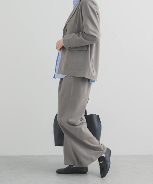 URBAN RESEARCH DOORS(アーバンリサーチドアーズ)の「『仁村紗和さん着用』『UR TECH』完声フロントタックイージーパンツ(その他パンツ・レディース・グレー系その他/ブラック/ネイビー・MEDIUM/SMALL/LARGE)」の19枚目の写真