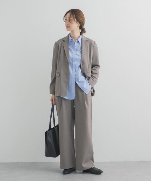 URBAN RESEARCH DOORS(アーバンリサーチドアーズ)の「『仁村紗和さん着用』『UR TECH』完声フロントタックイージーパンツ(その他パンツ・レディース・グレー系その他/ブラック/ネイビー・MEDIUM/SMALL/LARGE)」の21枚目の写真