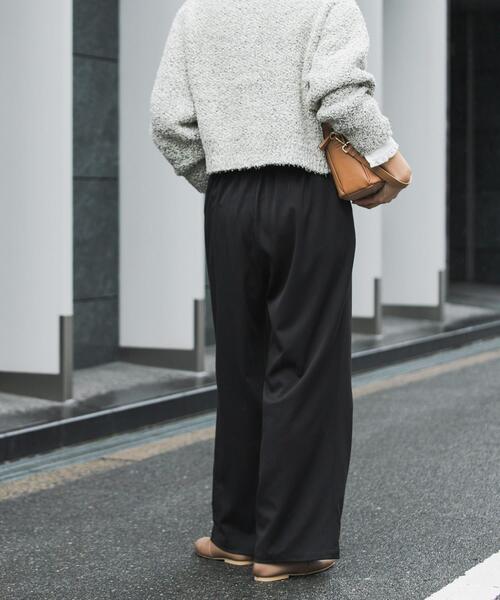 URBAN RESEARCH DOORS(アーバンリサーチドアーズ)の「『仁村紗和さん着用』『UR TECH』完声フロントタックイージーパンツ(その他パンツ・レディース・グレー系その他/ブラック/ネイビー・MEDIUM/SMALL/LARGE)」の8枚目の写真