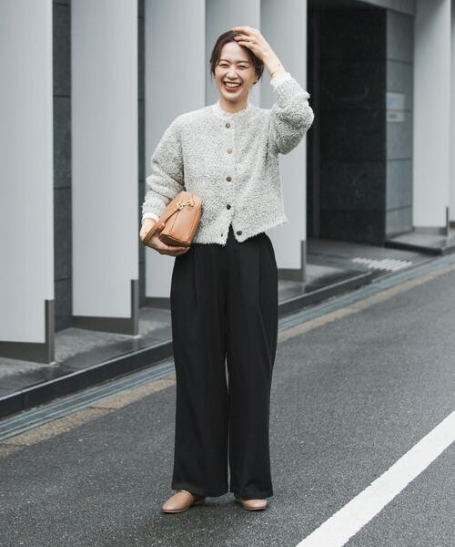 URBAN RESEARCH DOORS(アーバンリサーチドアーズ)の「『仁村紗和さん着用』『UR TECH』完声フロントタックイージーパンツ(その他パンツ・レディース・グレー系その他/ブラック/ネイビー・MEDIUM/SMALL/LARGE)」の9枚目の写真