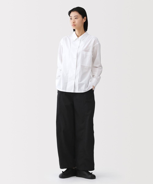 MUJI Labo（ムジラボ）の「〔MUJI Labo〕婦人　コットン　ライトキャンバス　ドローストリングパンツ（その他パンツ・レディース・サンドベージュ/ブラック・L/M/S/XL）」の3枚目の写真