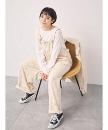 Samansa Mos2（サマンサ モスモス）の「【オーガニックコットン】デニムサロペット（サロペット/オーバーオール）」