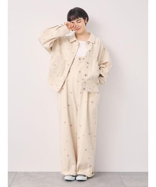 Samansa Mos2(サマンサ モスモス)の「【オーガニックコットン】デニムサロペット(サロペット/オーバーオール・レディース・ブルー/サックスブルー/キナリ・F)」の16枚目の写真