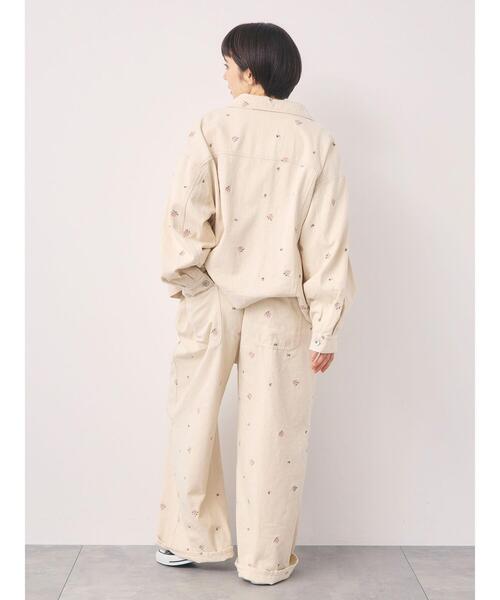 Samansa Mos2(サマンサ モスモス)の「【オーガニックコットン】デニムサロペット(サロペット/オーバーオール・レディース・ブルー/サックスブルー/キナリ・F)」の19枚目の写真