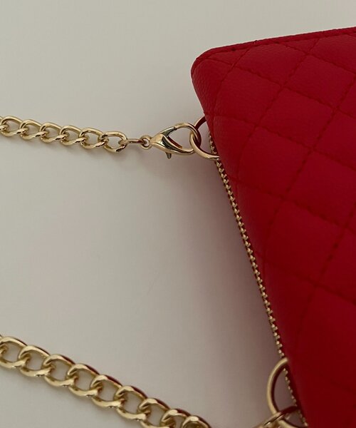 prose verse（プロズヴェール）の「チェーンショルダー付きキルティングミニ財布（財布・レディース・レッド/ベージュ/ブラック・FREE）」の9枚目の写真