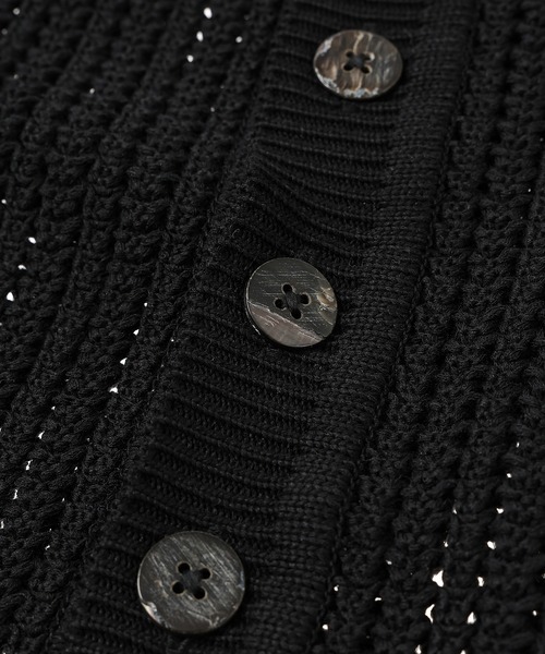 SUGARHILL(シュガーヒル)の「OPERN-WORK BUTTON KNIT(カーディガン/ボレロ・メンズ・ネイビー/ベージュ/ブラック・1/2)」の5枚目の写真