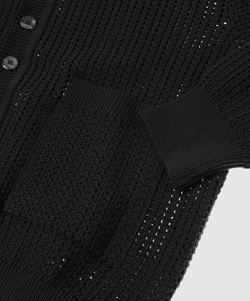 SUGARHILL(シュガーヒル)の「OPERN-WORK BUTTON KNIT(カーディガン/ボレロ・メンズ・ネイビー/ベージュ/ブラック・1/2)」の6枚目の写真
