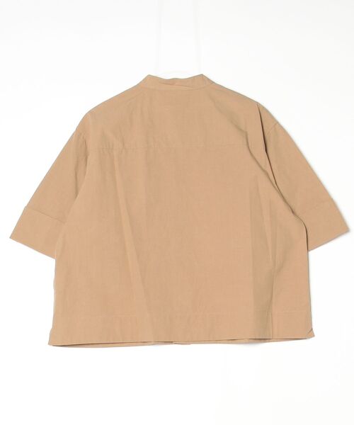 GYMPHLEX(ジムフレックス)の「Gymphlex/ジムフレックス スタンドカラーショートスリーブシャツ STANDCOLLAR SHORTSLEEVE SHIRT GY-B0368 TYO(シャツ/ブラウス・レディース・ホワイト/ベージュ/ブルー・14)」の11枚目の写真