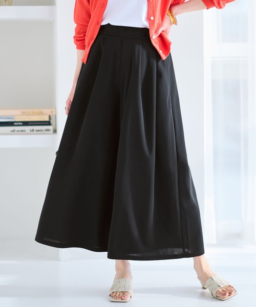alotta（アロッタ）の「上品ドレープパンツ　レギュラー丈（その他パンツ・レディース・ブラック/グレイッシュベージュ/ネイビー/グレイッシュブルー・M/LL/L）」の8枚目の写真