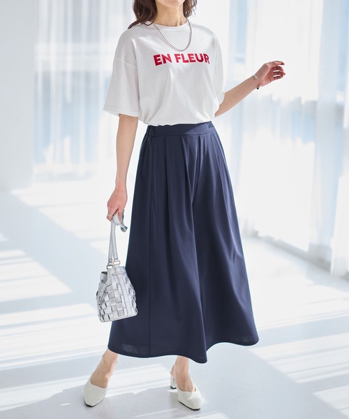alotta（アロッタ）の「上品ドレープパンツ　レギュラー丈（その他パンツ・レディース・ブラック/グレイッシュベージュ/ネイビー/グレイッシュブルー・M/LL/L）」の15枚目の写真