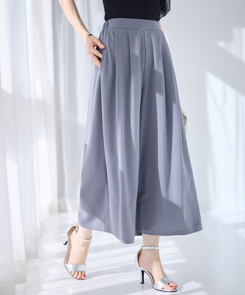alotta（アロッタ）の「上品ドレープパンツ　レギュラー丈（その他パンツ・レディース・ブラック/グレイッシュベージュ/ネイビー/グレイッシュブルー・M/LL/L）」の17枚目の写真