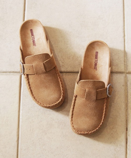 Minnetonka(ミネトンカ)の「【MINNETONKA/ミネトンカ】 / クロッグシューズ BUCKLE CLOG(スリッポン・レディース・ベージュ/ブラウン・6/9/8/7/5)」の17枚目の写真