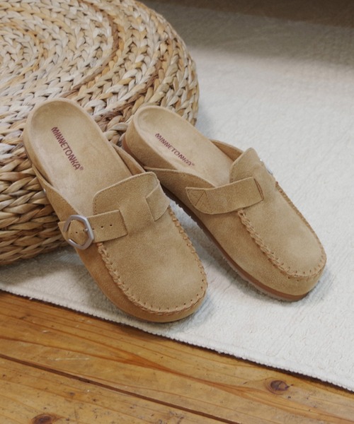 Minnetonka(ミネトンカ)の「【MINNETONKA/ミネトンカ】 / クロッグシューズ BUCKLE CLOG(スリッポン・レディース・ベージュ/ブラウン・6/9/8/7/5)」の19枚目の写真