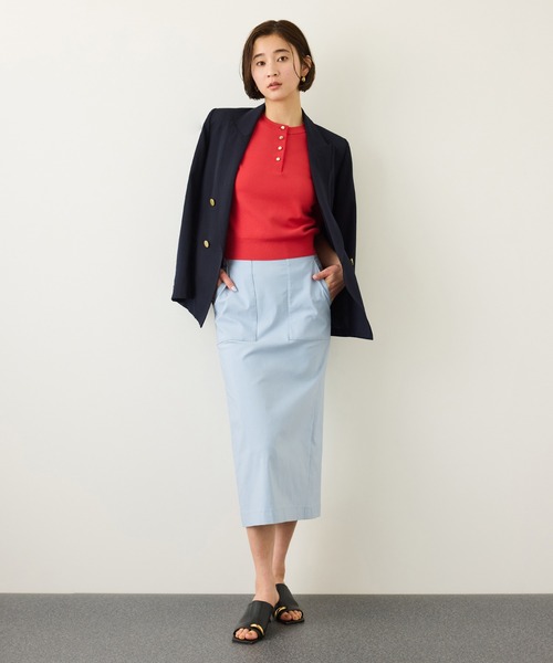 ROPE'（ロペ）の「前後2WAY 5分袖ニットプルオーバー/イージーケア（ニット/セーター・レディース・ブラック/レッド/ネイビー/ラベンダー・FREE）」の17枚目の写真