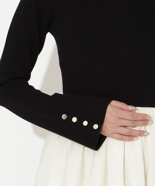 AND COUTURE（アンドクチュール）の「リボン付きニットドッキング