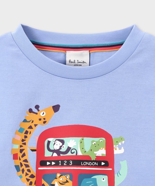 Paul Smith JUNIOR(ポールスミスジュニア)の「ボーイズ アニマル ギミック Tシャツ / 893195 3561202(Tシャツ/カットソー・キッズ・ベージュ/ブルー・110cm/100cm/130cm/120cm)」の9枚目の写真