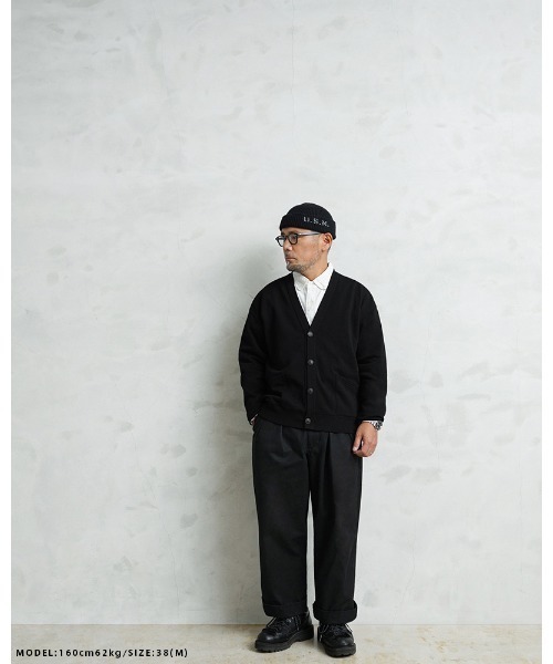 WAIPER.inc（ワイパーインク）の「WAIPER.inc 米軍 U.S.AIR CORPS スウェットカーディガン【WP1149】（カーディガン/ボレロ・メンズ・ブラック/ネイビー/ヘザーグレー・42/40/38）」の6枚目の写真