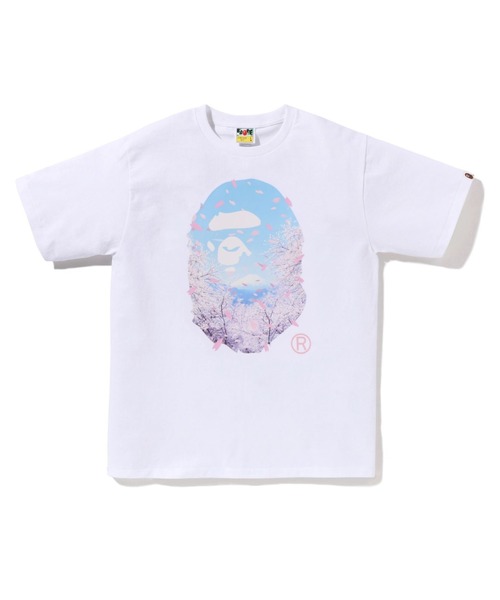 SAKURA PHOTO APE HEAD TEE（Tシャツ/カットソー）｜A BATHING APE（ア