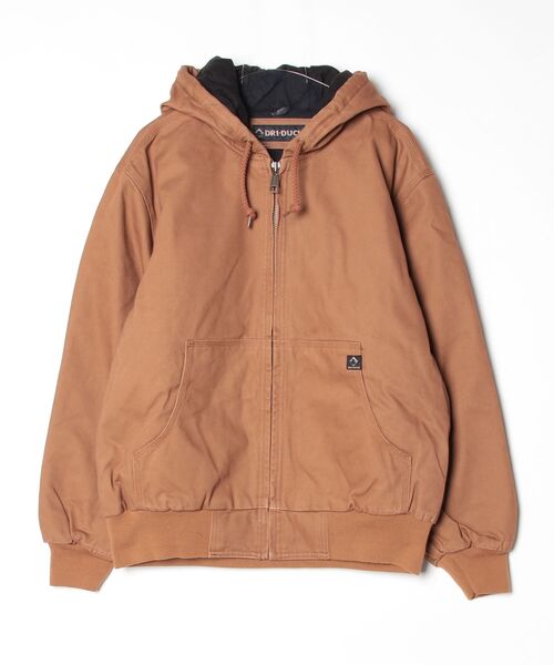 INNOCENT（イノセント）の「【T16】【DRI DUCK/ドリダック】DHEYENNE BOULDER CLOTH HOODIE JACKET A-5020（ブルゾン・メンズ・ブラック/キャメル/ブラウン/グレー・LARGE）」の4枚目の写真